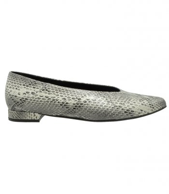BALLERINAS U25-601  BLACK-WHITE SNAKE 1