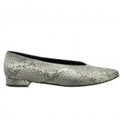 BALLERINAS U25-601  BLACK-WHITE SNAKE 1