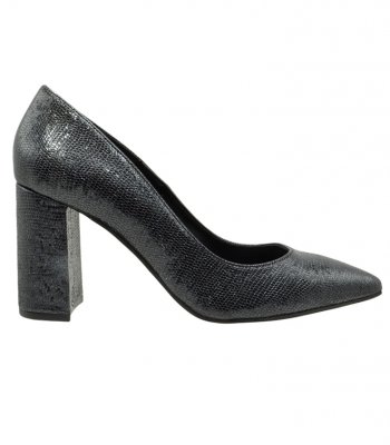 HIGH HEEL PUMPS U25-603 BLACK SNAKE 1