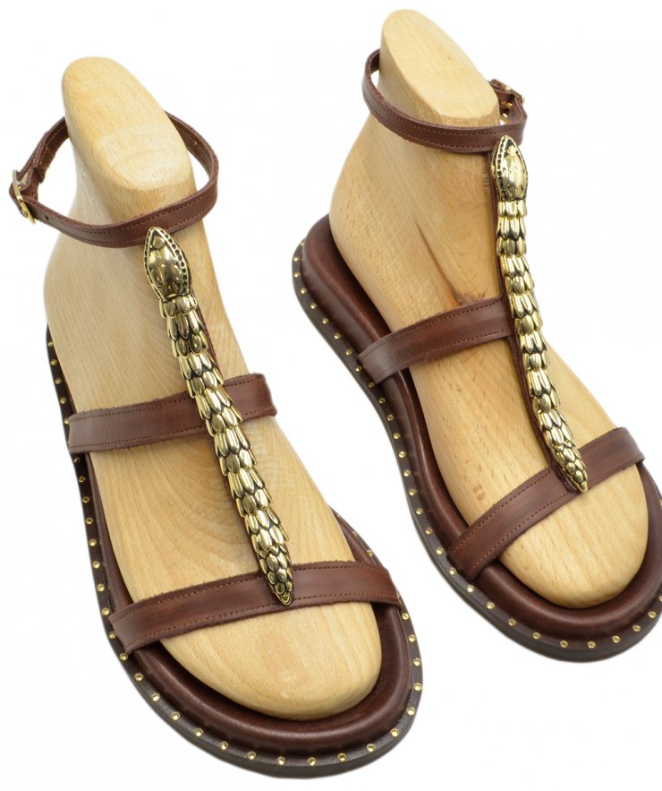 SANDAL U111-003 BROWN LEATHER