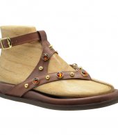 SANDAL U114-010 BROWN LEATHER 3