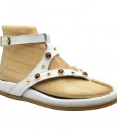 SANDAL U114-010 WHITE LEATHER 3