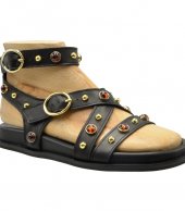 SANDAL U114-014 BLACK LEATHER 3