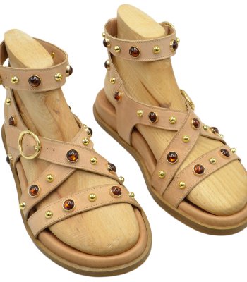 SANDAL U114-014 NATURAL LEATHER 1