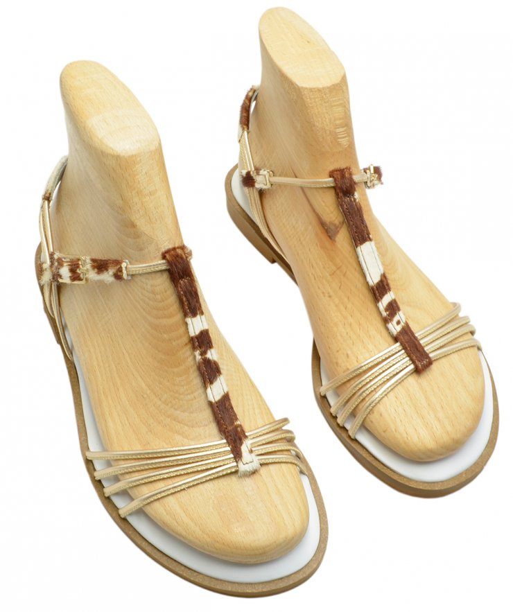 FLEX SANDAL U108-019 WHITE COW LEATHER