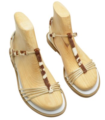 FLEX SANDAL U108-019 WHITE COW LEATHER 1