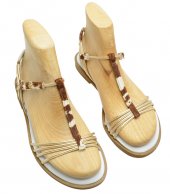 FLEX SANDAL U108-019 WHITE COW LEATHER 1