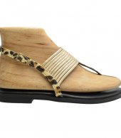 FLEX SANDAL U108-020 PONY LEOPARD LEATHER 2