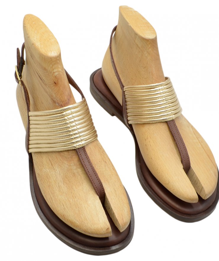 FLEX SANDAL U108-020 BROWN LEATHER