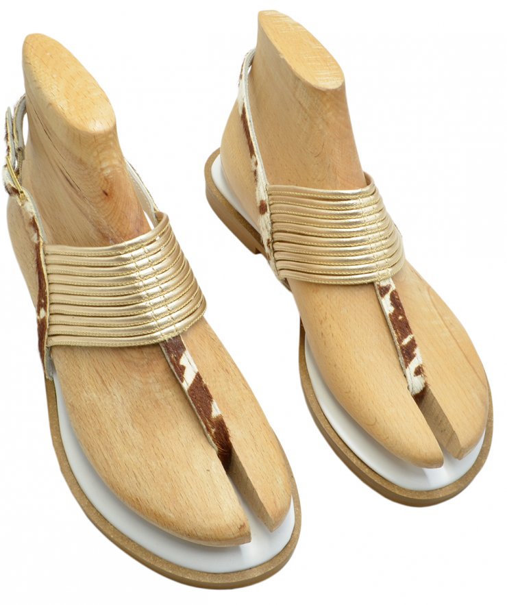 FLEX SANDAL U108-020 WHITE COW LEATHER