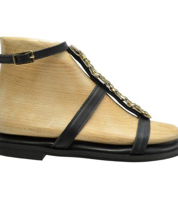FLEX SANDAL U108-026 BLACK  LEATHER 2