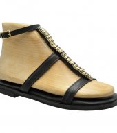 FLEX SANDAL U108-026 BLACK LEATHER 3