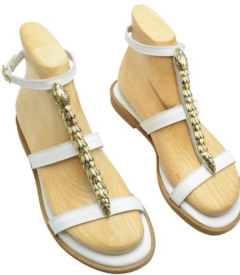 FLEX SANDAL U108-026 WHITE LEATHER 1