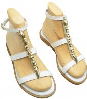 FLEX SANDAL U108-026 WHITE  LEATHER 1