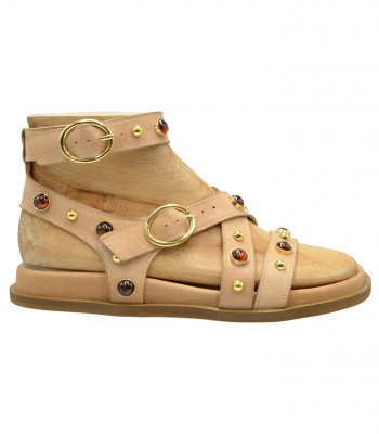 SANDAL U114-014 NATURAL LEATHER 2