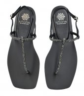 SANDAL U14-007 BLACK LEATHER 1