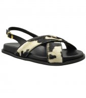 SANDAL U114-013 BLACK COW LEATHER 2