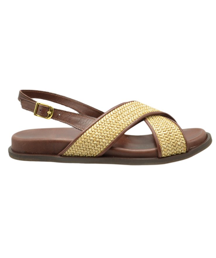 SANDAL U114-013 NATURAL RAFFIA