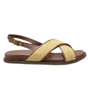 SANDAL U114-013 NATURAL RAFFIA 1