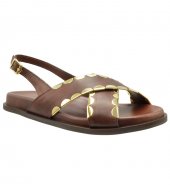 SANDAL U114-015 BROWN LEATHER 2