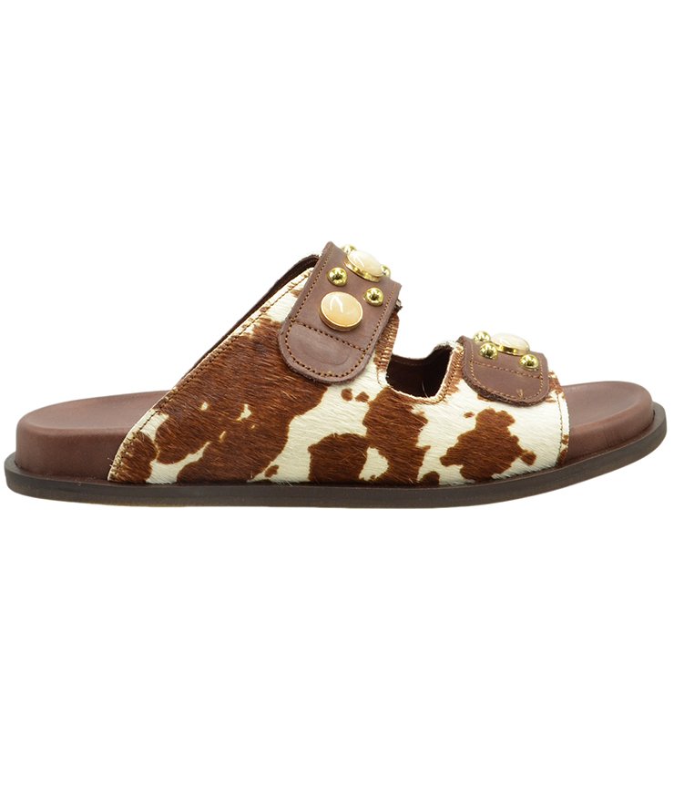 SANDAL U114-012 WHITE COW LEATHER