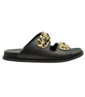 SANDAL U114-012 BLACK LEATHER 1