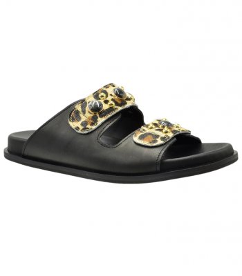 SANDAL U114-012 BLACK LEATHER 2