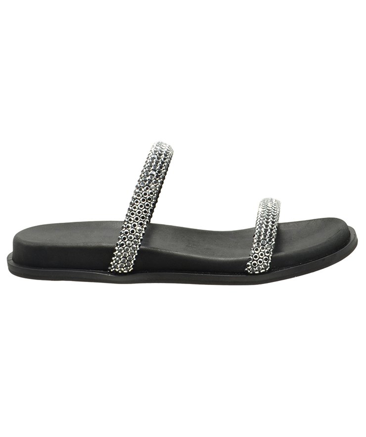 SANDAL U114-018 BLACK STRASS
