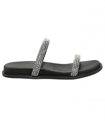 SANDAL U114-018 BLACK STRASS 1