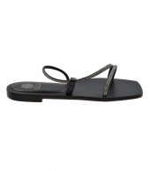 SANDAL U14-004 BLACK LEATHER 2