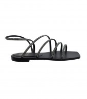 SANDAL U14-010 BLACK LEATHER 2
