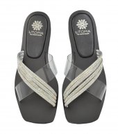 SANDAL U14-012 BLACK & IRIDA LEATHER 1