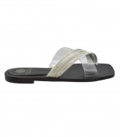 SANDAL U14-012 BLACK & IRIDA LEATHER 2