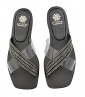 SANDAL U14-012 BLACK LEATHER 1
