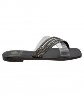 SANDAL U14-012 BLACK LEATHER 2