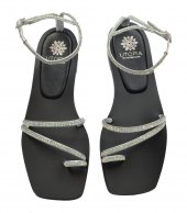 SANDAL U14-014 BLACK & IRIDA LEATHER 1